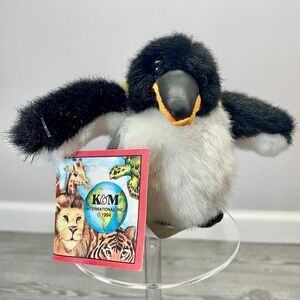 Vintage 1994 K&M International Mini Emperor Penguin Plush Stuffed Animal NEW